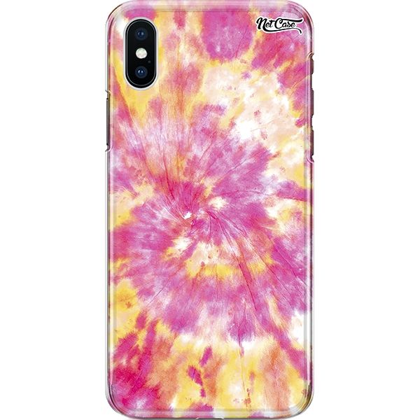 Capa Silicone NetCase Chapada Tie Dye Amarelo e Rosa