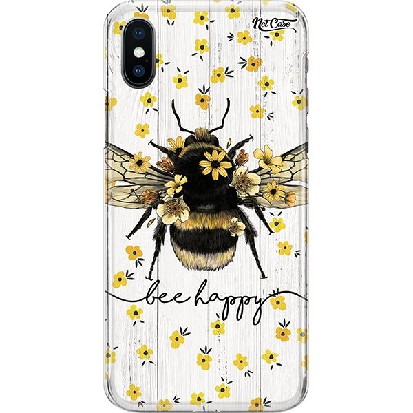 Capa Silicone NetCase Chapada Abelha: Bee Happy