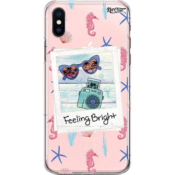 Capa Silicone NetCase Transparente Cavalos Marinhos: Fotografia Feeling Bright