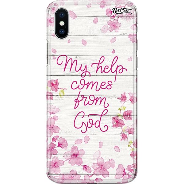 Capa Silicone NetCase Chapada Flores: My Help Comes From God