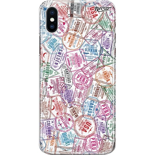 Capa Silicone NetCase Chapada Countries Stamp