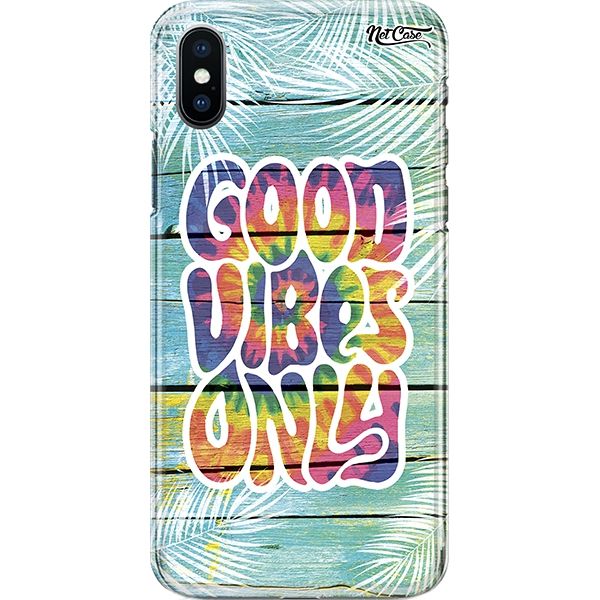 Capa Silicone NetCase Chapada Tie Dye Good Vibes Only