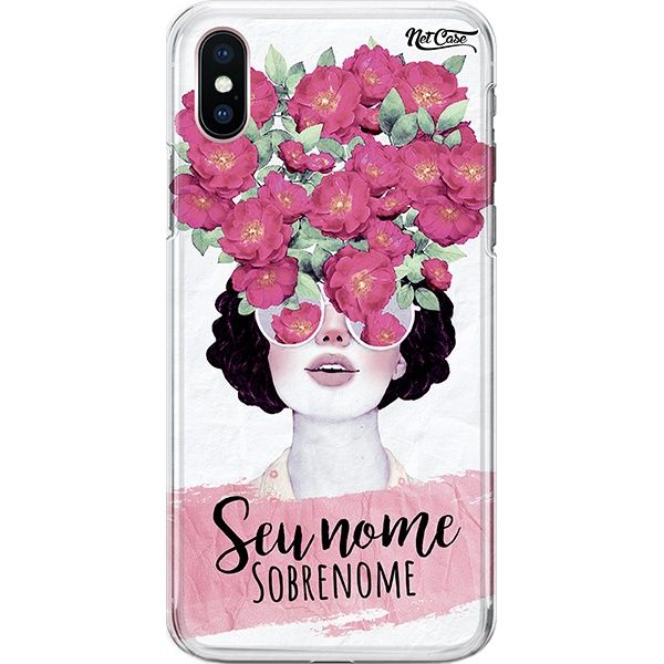 Capa Silicone NetCase Chapada Nome Blooming Girl