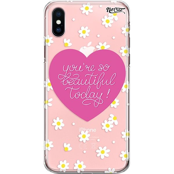 Capa Silicone NetCase Transparente Margaridas: You're So Beautiful Today!