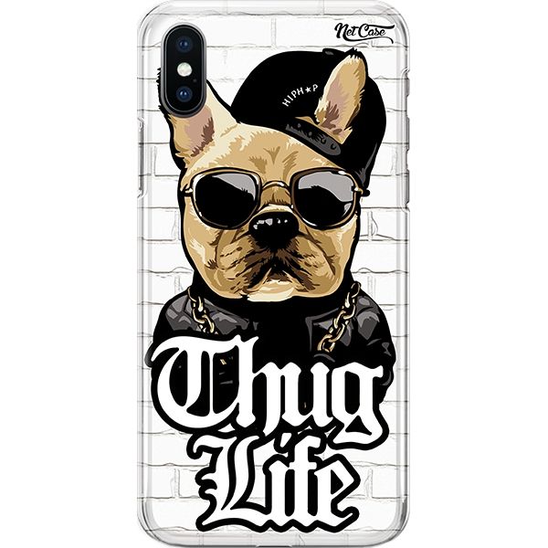 Capa Silicone NetCase Chapada Dog On the Wall: Thug Life