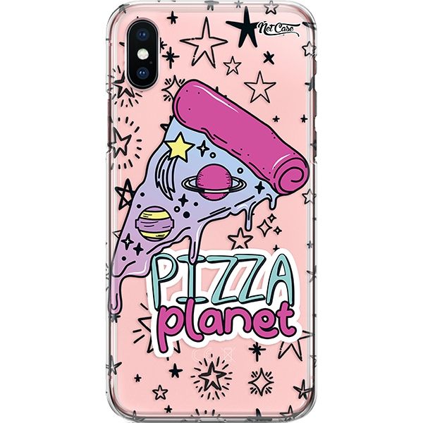 Capa Silicone NetCase Transparente Pizza Planet