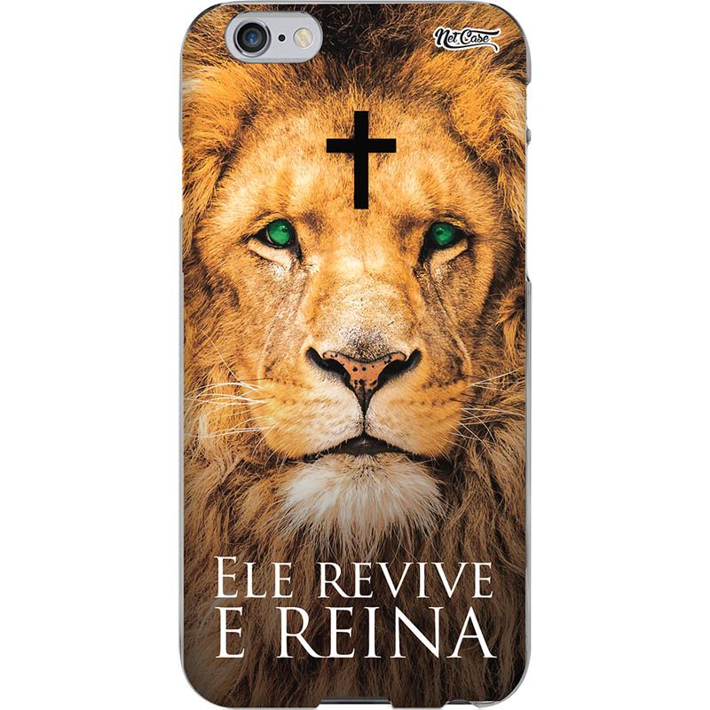 Capa Silicone NetCase Chapada ''Ele Revive e Reina''