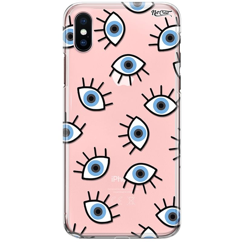 Capa Silicone NetCase Transparente Olho Grego