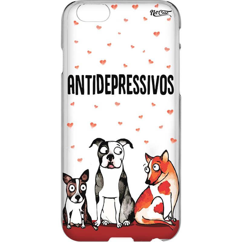 Capa Silicone NetCase Vazada Dogs Antidepressivos