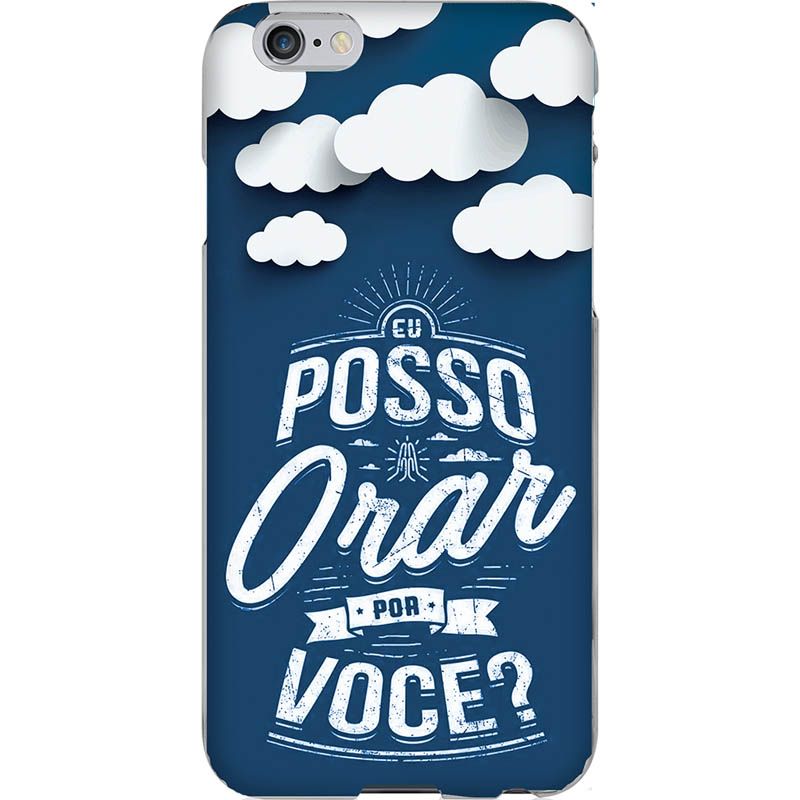 Capa Silicone NetCase Chapada ''Eu Posso Orar por Você?'' 