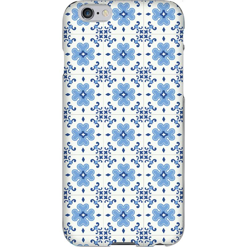 Capa Silicone NetCase Chapada Blue Floral Mandala