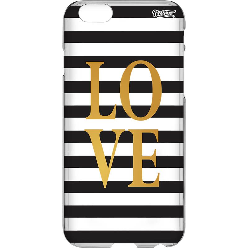 Capa Silicone NetCase Vazada Love Listras