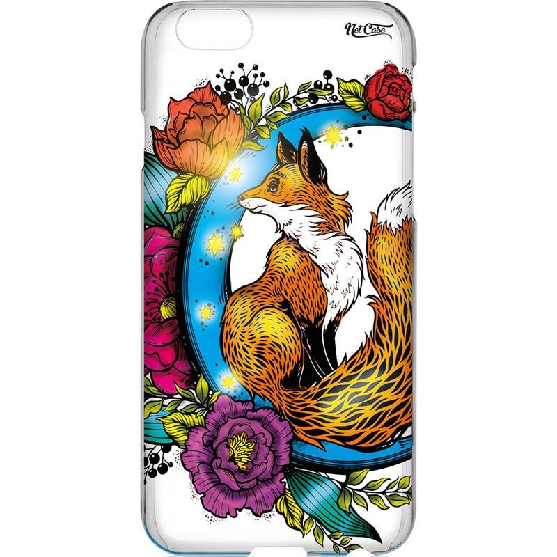 Capa Silicone NetCase Vazada Raposa Floral