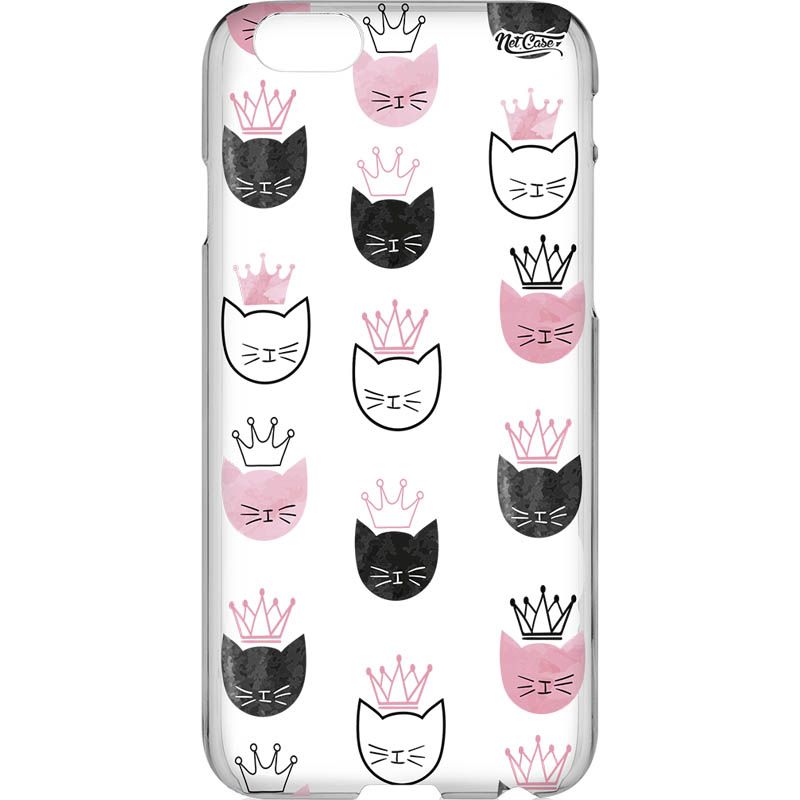 Capa Silicone NetCase Vazada Degradê Cats Crown