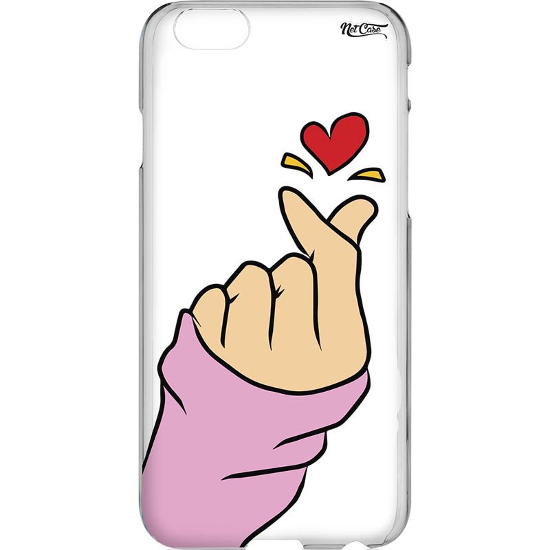 Capa Silicone NetCase Vazada Heart Finger