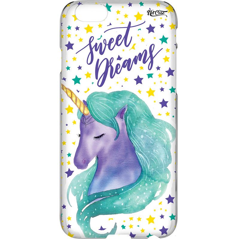 Capa Silicone NetCase Vazada Unicórnio Estrelinhas Sweet Dreams