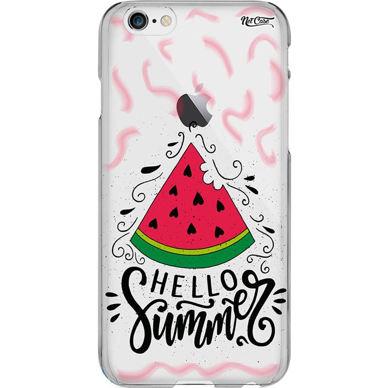 Capa Silicone NetCase Vazada Melancia: Hello Summer