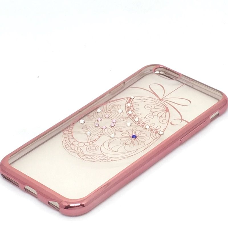 Capa Cromo Strass Floral Presente - Bronze