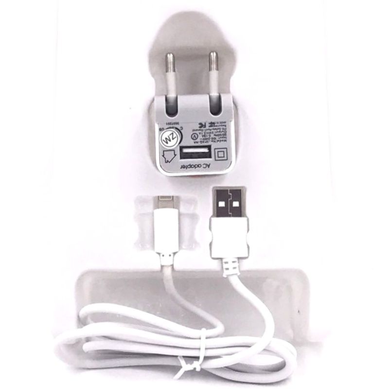 Kit Carregador de Parede Universal Usb Dual + Cabo Usb Lightning Griffin - Branco