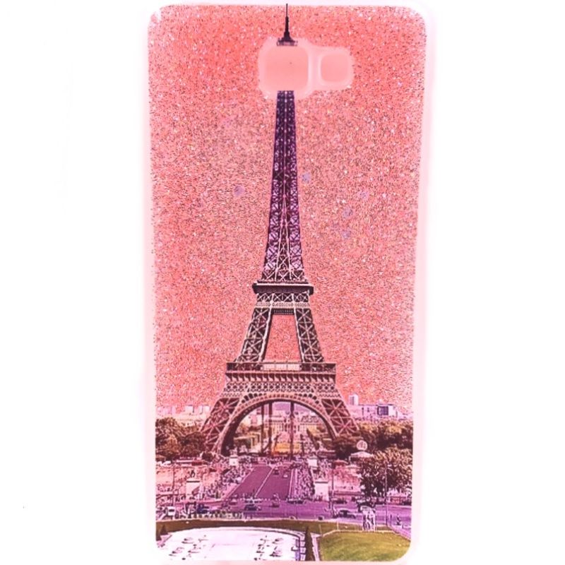 Capa Glitter Estampada - Torre Eiffel