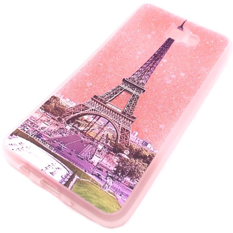 Capa Glitter Estampada - Torre Eiffel