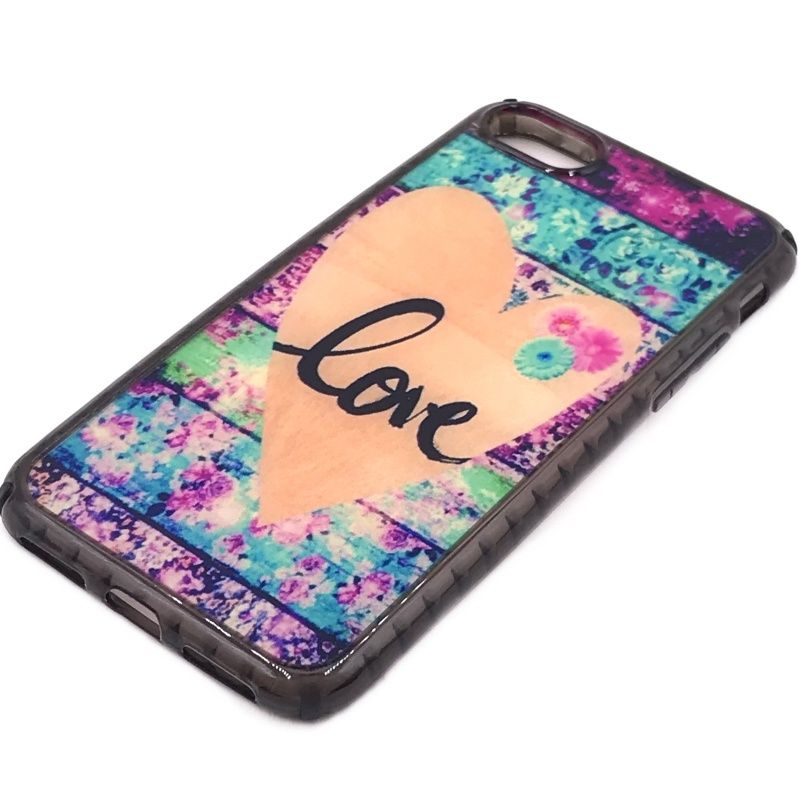 Capa Acrílica Estampada - Love Floral