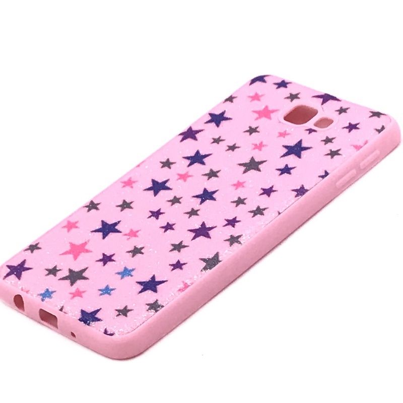 Capa Borracha Glitter - Estrelinhas Rosa