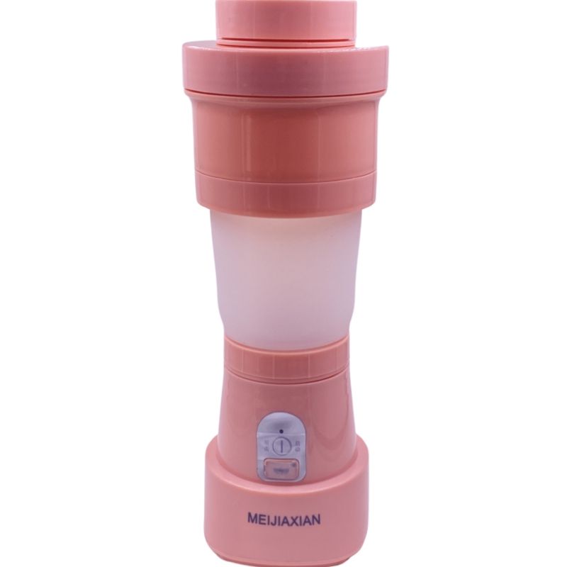 Mini Liquidificador Portátil Dobrável 500ml - 2000mAh - Rosa