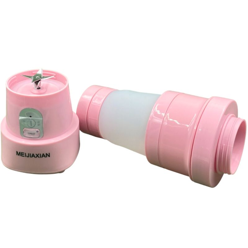 Mini Liquidificador Portátil Dobrável 500ml - 2000mAh - Rosa