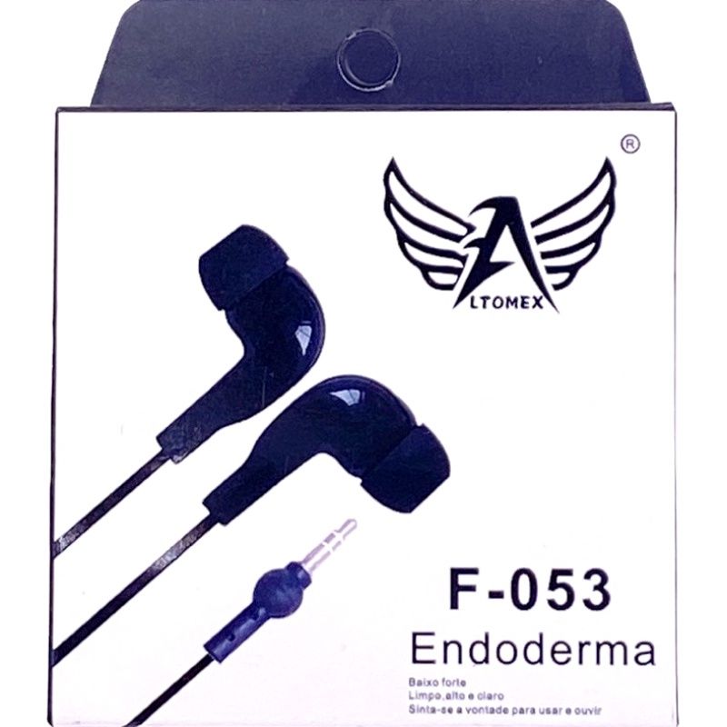 Fone de Ouvido F-053 Altomex Endoderma - Preto