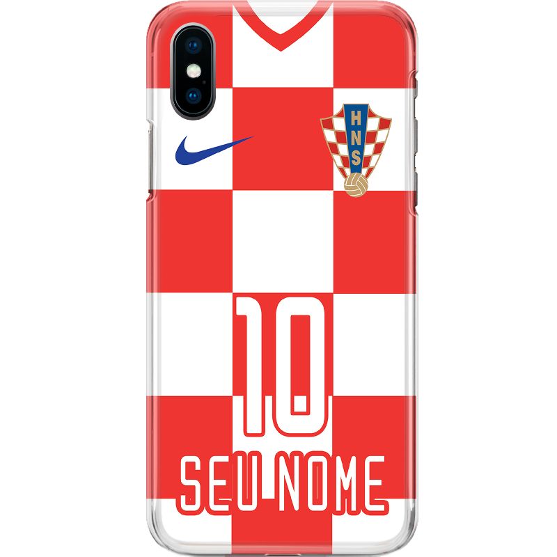 Capa Silicone NetCase Chapada Nome Copa Oficial Croácia 10