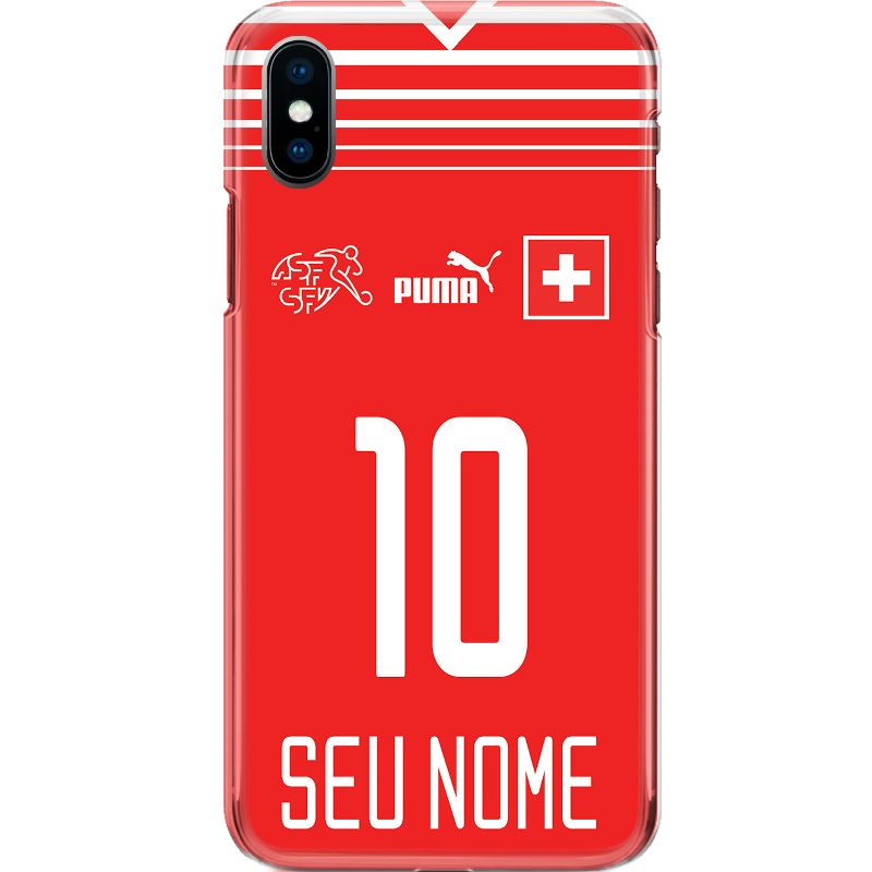 Capa Silicone NetCase Chapada Nome Copa Oficial Suiça 10