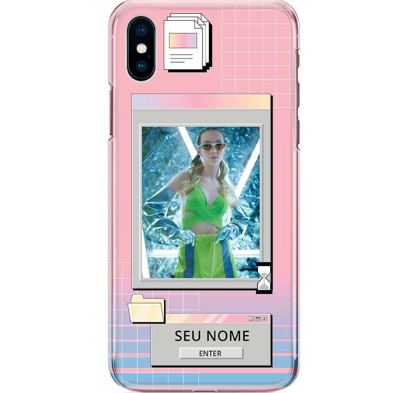 Capa Silicone NetCase Transparente Nome Letra de Imprensa Windows Explorer - Personalize Com Sua Foto