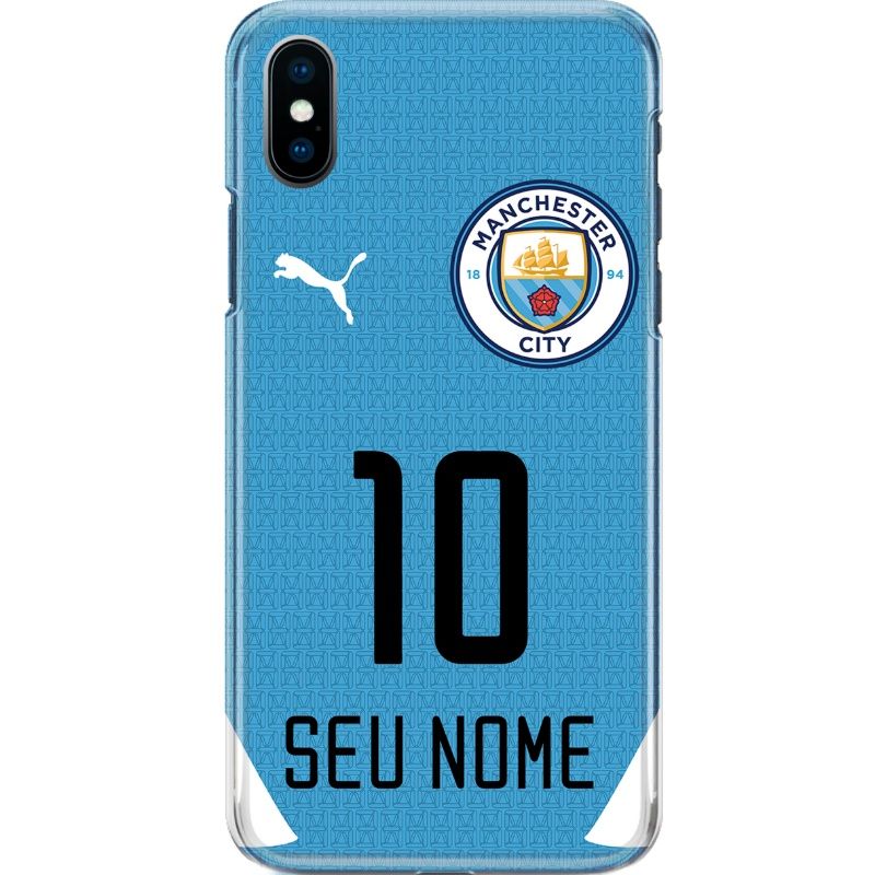 Capa Silicone NetCase Chapada Nome Coleção Times Europeus - Manchester City F.C.