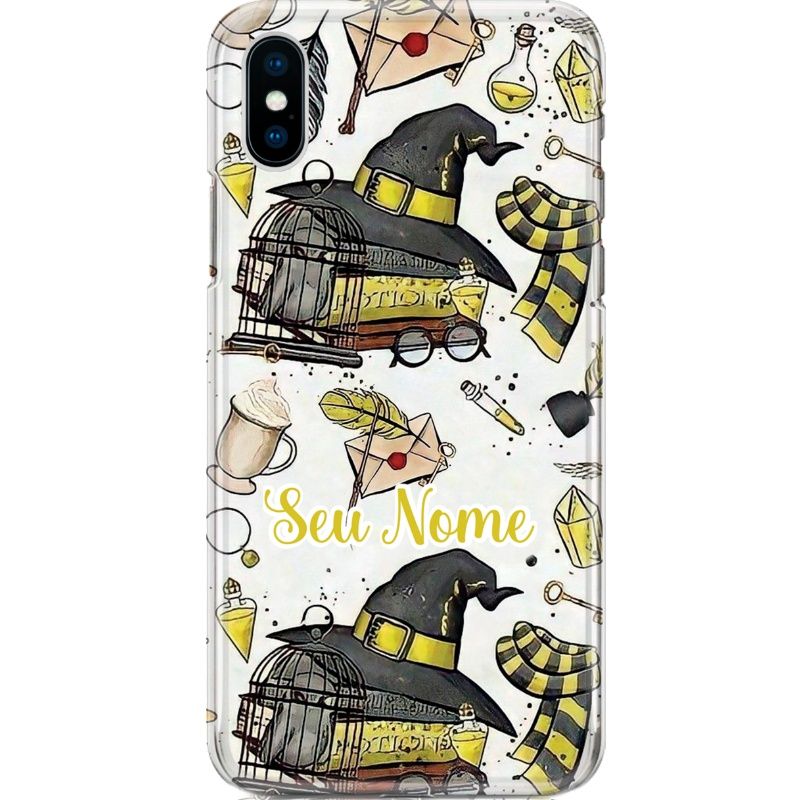 Capa Silicone NetCase Chapada Nome Coleção Harry P.tter Lufa-lufa - Hogwarts School Supplies 