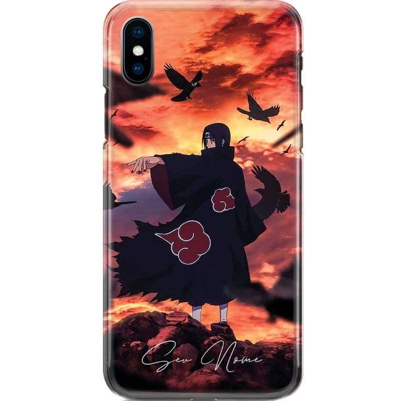 Capa Silicone NetCase Chapada Nome Coleção Naruto - Itachi Uchiha Akatsuki