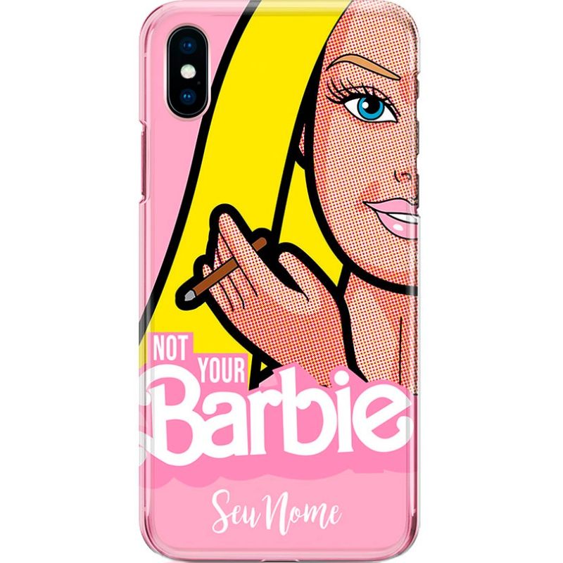 Capa Silicone NetCase Chapada Nome Coleção Barbie - Not Your Barbie