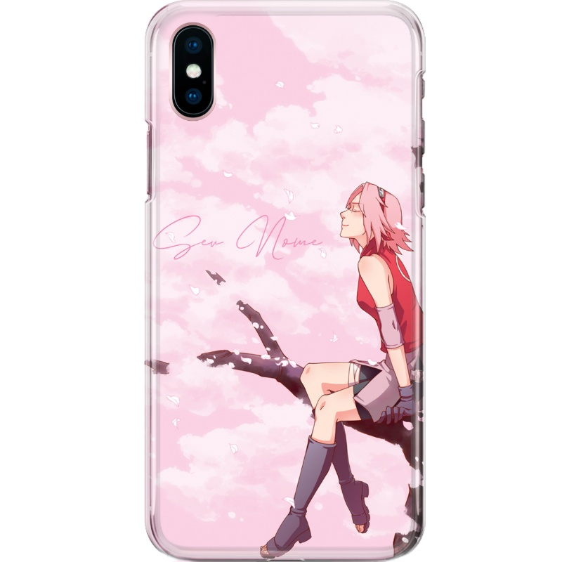 Capa Silicone NetCase Chapada Nome Coleção Naruto - Símbolo Akatsuki